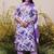 women floral printed regular thread work kurta with trousers & with dupatta