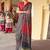 Black ajrak block designer leheriya saree
