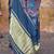 Blue ethnic motifs dabu saree