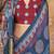 Blue ethnic motifs dabu saree