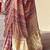 Brown ajrak printed block dabu saree