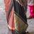 Beige ajrak printed leheriya saree