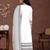 women ethnic motifs embroidered regular thread work linen kurta with trousers & with dupatta