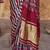 Beige ajrak block leheriya saree