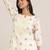 women ethnic motifs printed regular thread work kurta with dhoti pants & with dupatta