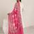 women ethnic motifs printed regular thread work kurta with dhoti pants & with dupatta