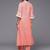 women ethnic motifs printed regular thread work kurta with palazzos