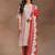 women ethnic motifs printed regular kurta with trousers & with dupatta