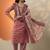 women ethnic motifs printed regular thread work kurta with trousers & with dupatta