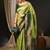 Green green & red ethnic motifs woven design zari kanjeevaram saree