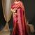 Pink pink & gold-toned ethnic motifs woven design zari kanjeevaram saree
