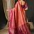 Pink pink & gold-toned ethnic motifs woven design zari kanjeevaram saree