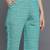 women ethnic motifs printed regular sequinned kurta with trousers & with dupatta