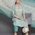 women ethnic motifs printed regular sequinned kurta with trousers & with dupatta