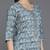 women ethnic motifs printed regular thread work kurta with trousers & with dupatta