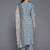women ethnic motifs printed regular thread work kurta with trousers & with dupatta