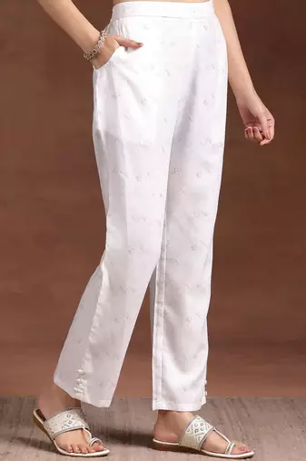women printed regular kurta with trousers & with dupatta