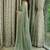 Green  chiffon stone work saree