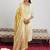 women ethnic motifs printed regular sequinned kurta with trousers & with dupatta