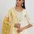 women ethnic motifs printed regular sequinned kurta with trousers & with dupatta