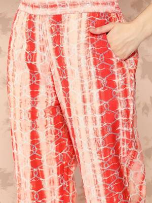 women dyed regular thread work kurta with trousers & with dupatta 6