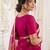 Magenta ethnic motifs zari organza designer kanjeevaram saree