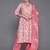 women printed empire kurta with trousers & with dupatta