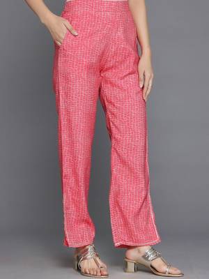 women printed empire kurta with trousers & with dupatta 4