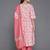 women printed empire kurta with trousers & with dupatta