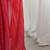 Red striped  georgette zari saree with blouse piece
