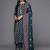 women ethnic motifs printed regular kurta with trousers & with dupatta
