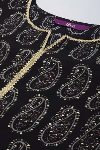 women ethnic motifs printed regular kurta with trousers & with dupatta