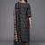 women ethnic motifs printed regular kurta with trousers & with dupatta