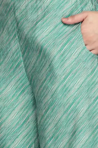 women ethnic motifs printed regular kurta with palazzos & with dupatta