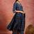 women bandhani printed regular gotta patti kurta with trousers & with dupatta
