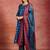women printed regular kurta with trousers & with dupatta