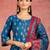 women printed regular kurta with trousers & with dupatta