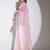 Pink tissue ready to wear saree