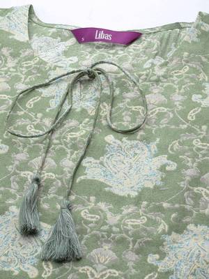 women floral printed regular kurta with trousers & with dupatta 2