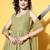 women tiered kurti with sharara & with dupatta