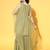women tiered kurti with sharara & with dupatta