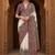 Off white ethnic motifs woven design banarasi saree with blouse piece