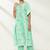 women ethnic motifs printed regular kurta with trousers