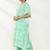 women ethnic motifs printed regular kurta with trousers