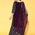 women geometric sequinned georgette straight kurta with sharara & dupatta