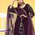 women geometric sequinned georgette straight kurta with sharara & dupatta