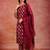 women ethnic motifs printed regular kurta with trousers & with dupatta