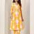 ethnic motifs printed v-neck kurta with salwar