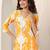 ethnic motifs printed v-neck kurta with salwar