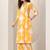 ethnic motifs printed v-neck kurta with salwar